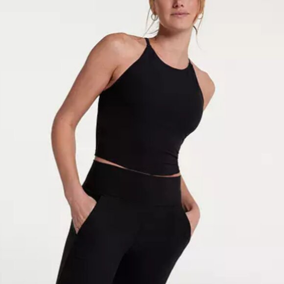 CALIA Women's LustraLux Cross Back Crop Top - Picture 1 of 11